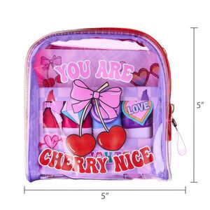 You are Cherry Nice Purple and Red Pouch Gift Set notepad 4 marker pens NWT